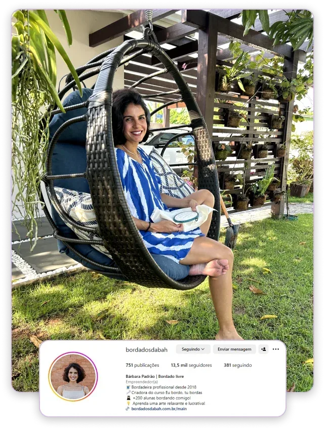 Bárbara Padrão, professora da Oficina